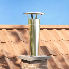 GAOAK Chimney Head Extension 31x31x50 cm Stainless Steel - Silver