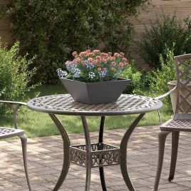 DRDALE Garden Planter 35x35x15 cm Cold-rolled Steel - Black