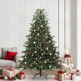 BLINCA Artificial Christmas Tree with 300 LEDs with Stand Green 240 cm