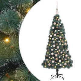 FIRDEN Artificial Pre-lit Christmas Tree with Ball Set Green 240 cm