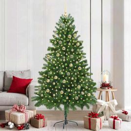 BRISNO Christmas Tree with 300 LEDs with Stand Green 210 cm PE