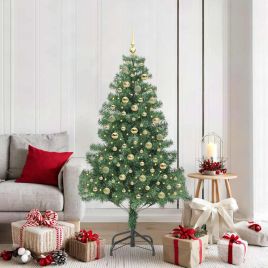 BRISNO Christmas Tree with 300 LEDs with Stand Green 180 cm PVC