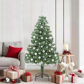 BRISNO Christmas Tree with 300 LEDs with Stand Green 180 cm PVC