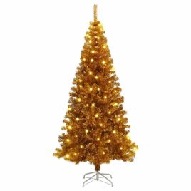 ELFIR Christmas Tree with 300 LEDs with Stand Gold 180 cm PET