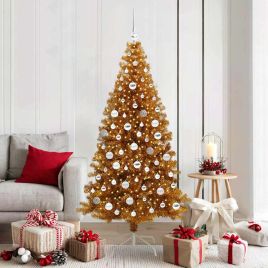 ELFIR Christmas Tree with 300 LEDs with Stand Gold 180 cm PET