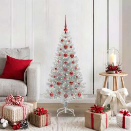 ELFIR Christmas Tree with 150 LEDs with Stand Silver 120 cm PET