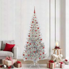 ELFIR Christmas Tree with 300 LEDs with Stand Silver 210 cm PET