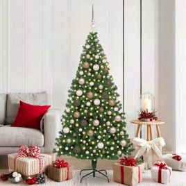 COSDEN Artificial Christmas Tree with 300 LEDs with Stand Green 180 cm