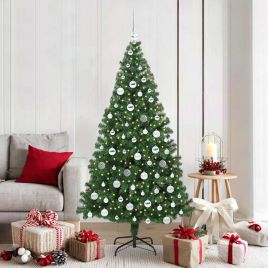 COSDEN Artificial Christmas Tree with 300 LEDs with Stand Green 180 cm