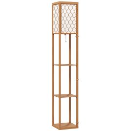 HERON 3 Shelf Standing Lamp Natural