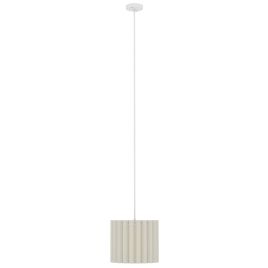 HERON Linen Pendant Light Modern Wave Ceiling Light Shade White