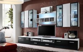 Quarterdeck Gloss Entertainment Unit - Black Gloss