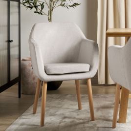 Velvet Dining Chair Taupe YORKVILLE II