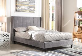 Amelia 4ft6 Double Bed - Dark Grey Fabric