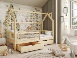 Single Bed - JOE II Wooden 3ft Bed with Storage Pine