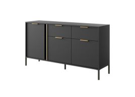 Sideboard - DORAN Sideboard with Drawers Anthracite 153cm