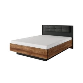 Kingsize Bed - ROBERTHA Ottoman Bed Oak Chestnut