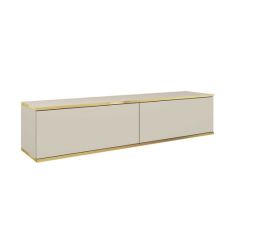 Display Rack - MAYA Display Cabinet Beige 135cm