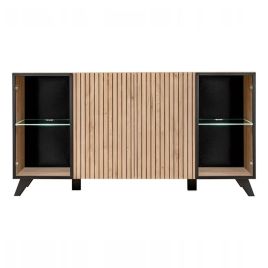 OPHELIA Display Cabinet Oak Hickory 160cm