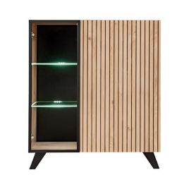 OPHELIA Display Cabinet Oak Hickory 90cm