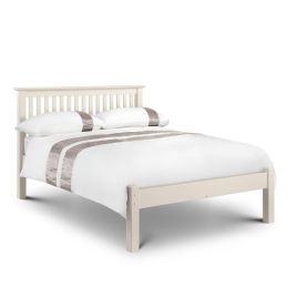 Barcelona White or Pine LFE Bed Frame-Double 4ft6 - Stone White