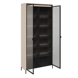 TRADESSA Tall Display Cabinet - Beige