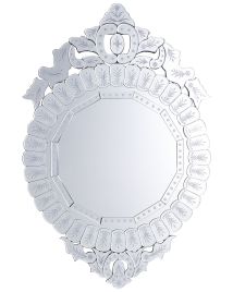 Wall Mirror 67x100cm Silver