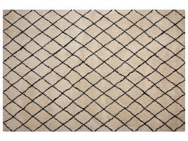 Area Rug 160x230cm Beige and Black