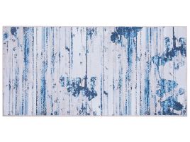Area Rug 80x150cm Beige and Blue