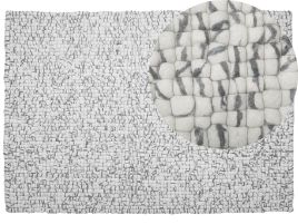 Felt Ball Rug 160x230cm Light Grey
