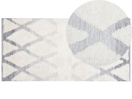 Shaggy Area Rug 80x150cm Beige and Grey