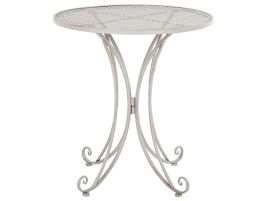Metal Garden Bistro Table Ã¸ 71 cm Grey CILENTO