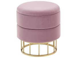 Storage Pouffe Pink ELGIN