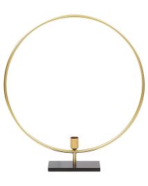 Metal Candlestick 45cm Gold