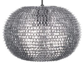 Oval Pendant Lamp Silver REINE
