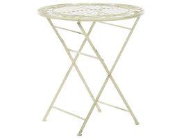 Metal Garden Bistro Table ø 70 cm Light Green BIVIO