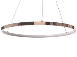 Metal LED Pendant Lamp ø 50 cm Rose Gold JORDAN
