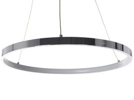 Metal LED Pendant Lamp ø 40 cm Silver JORDAN