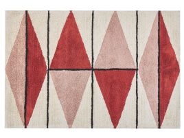 Cotton Area Rug 140x200cm Multicolour