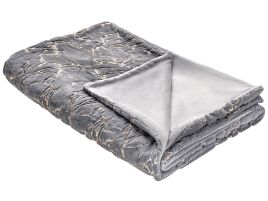 Blanket 130 x 180 cm Grey GODAVARI