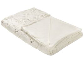 Blanket 130 x 180 cm Cream GODAVARI
