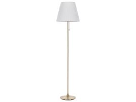 Metal Floor Lamp Brass and White TORYSA