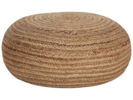 Jute Woven Pouffe Beige TIFELT