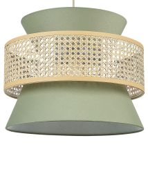 Pendant Lamp Green and Natural LUYANO