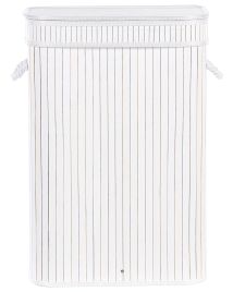 Bamboo Basket with Lid White KALUTARA