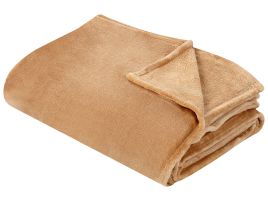 Blanket 200 x 220 cm Sand Beige BAYBURT