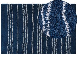 Shaggy Area Rug 200x300cm Blue and White