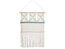 Cotton Macramé Wall Hanging Beige KALADY II