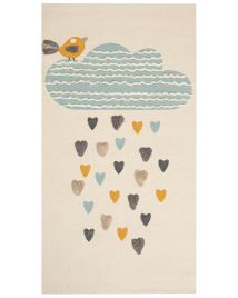 Cotton Kids Rug 80x150cm Multicolour