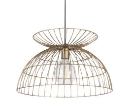 Metal Pendant Lamp Brass MAHANADI